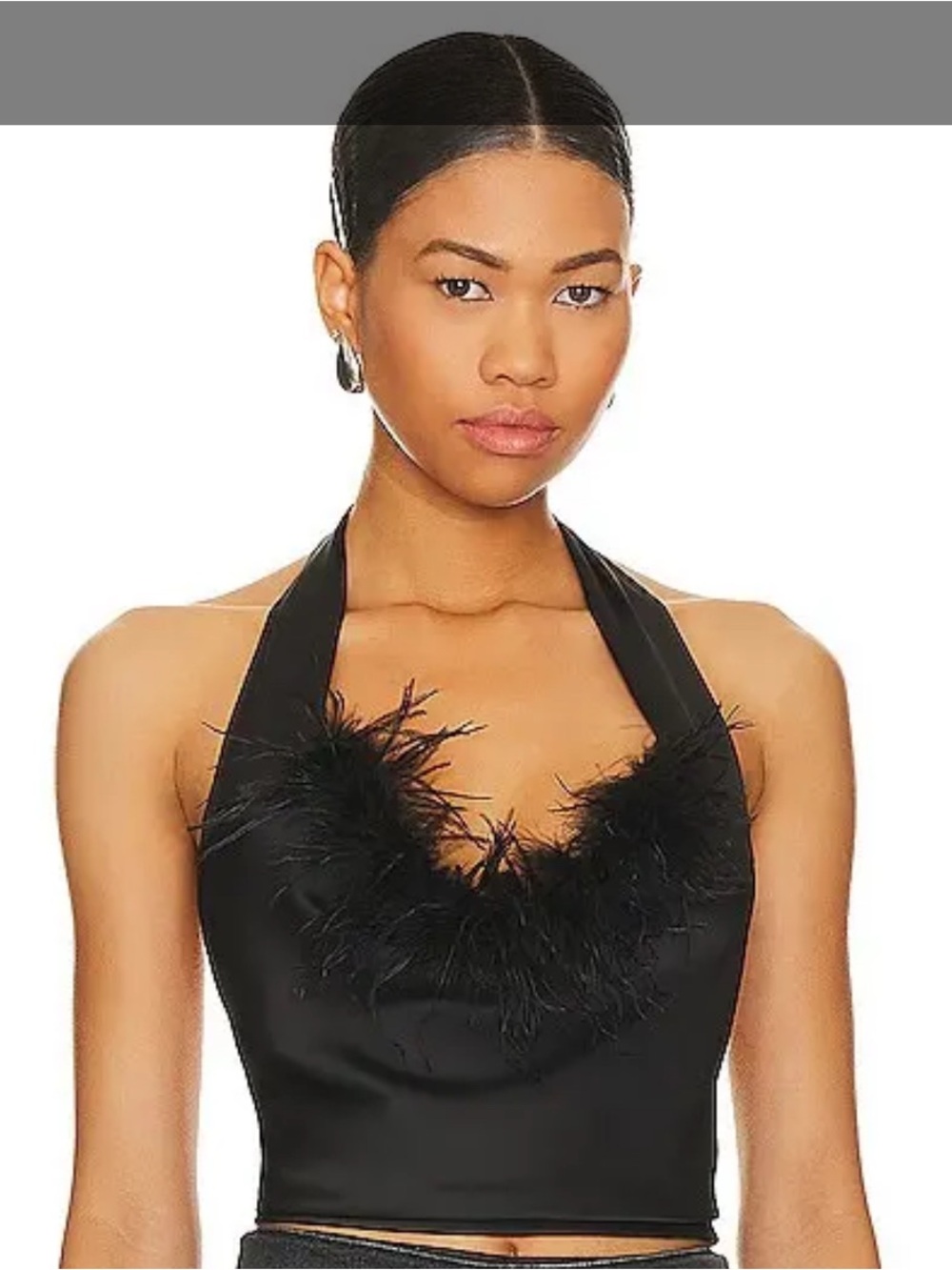 LOVERS AND FRIENDS ARIANE DRAPED TOP Black - Size M